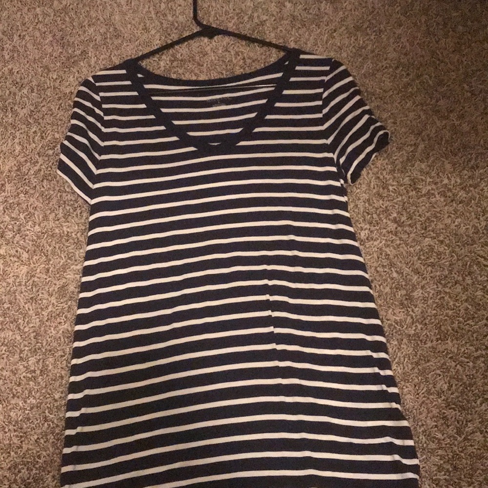 Navy Striped Shirt